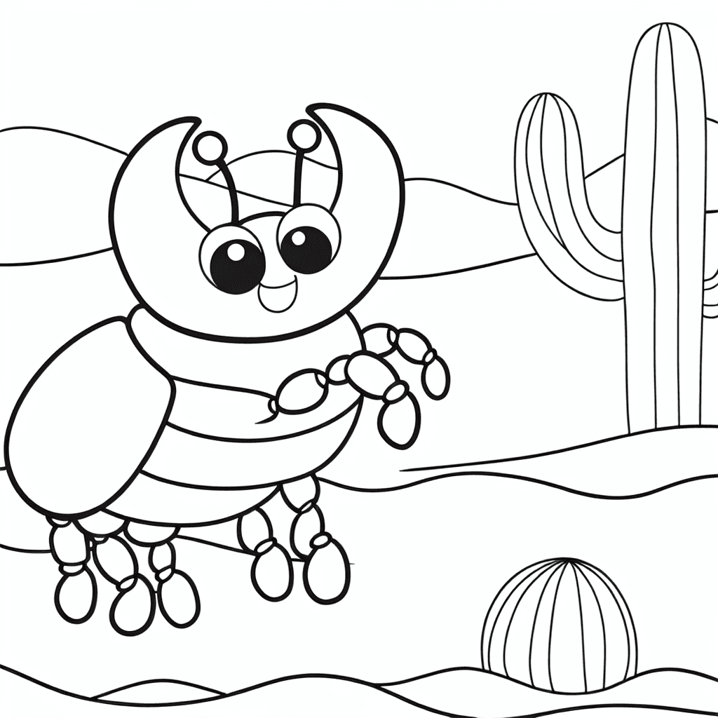 Blije Scharabees in de Woestijn