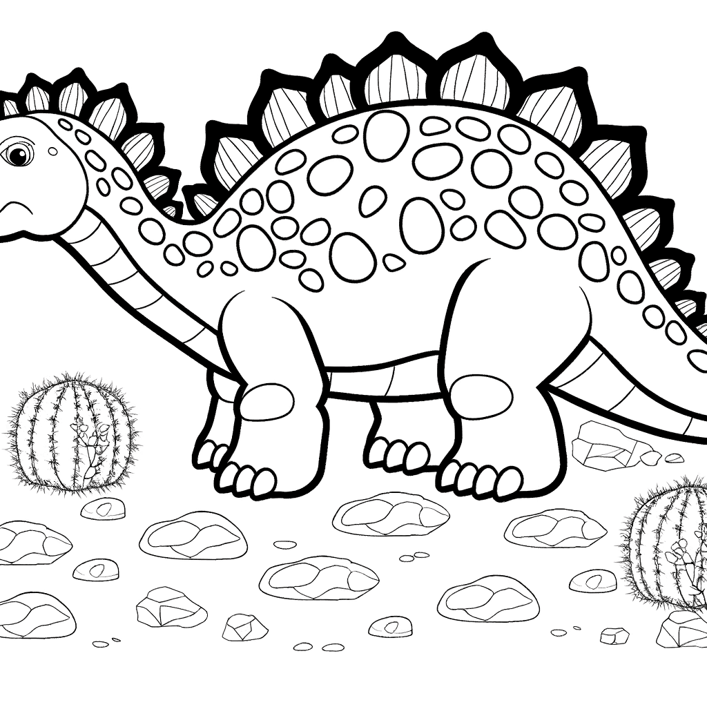 Ankylosaurus mit Keulenschwanz Ausmalbild