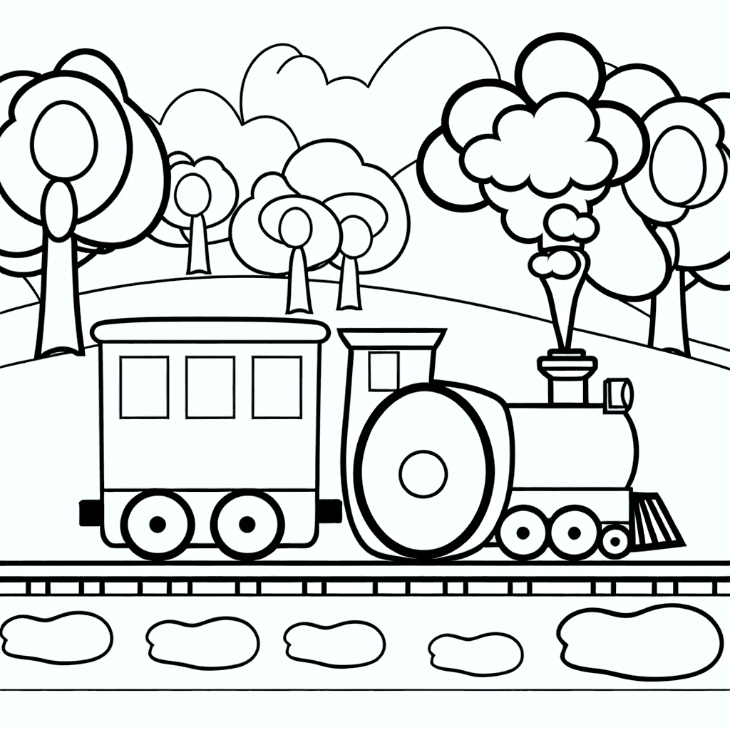 Petite locomotive à vapeur dans le champ