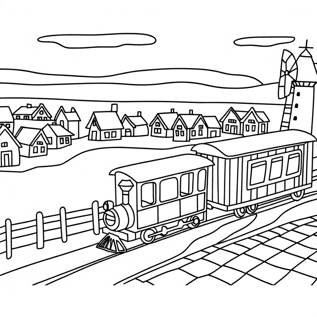 Train Nostalgique à la Campagne