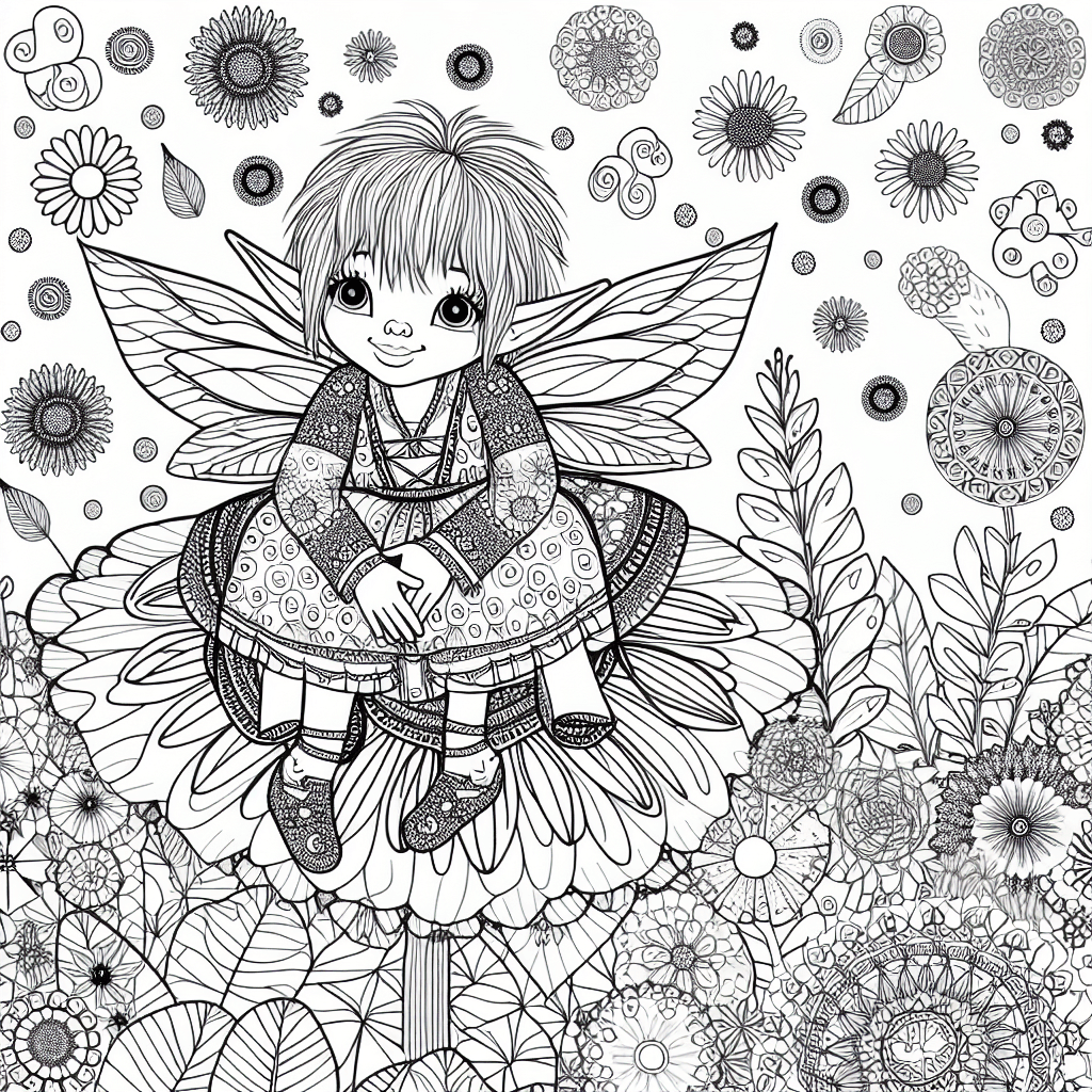 Enchanted Fairy on Flower