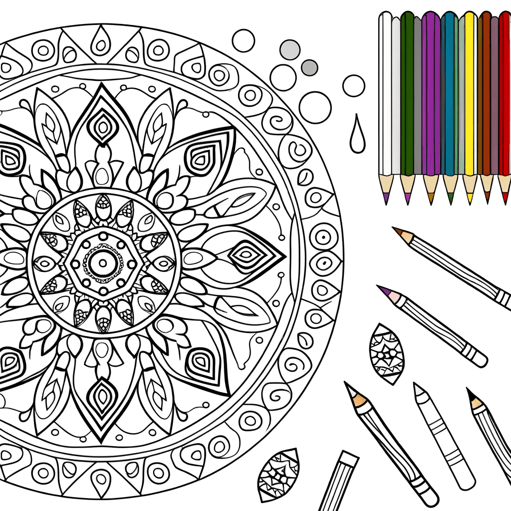 Frühlings-Mandala: Komplexer Schmetterling mit Blumenmustern