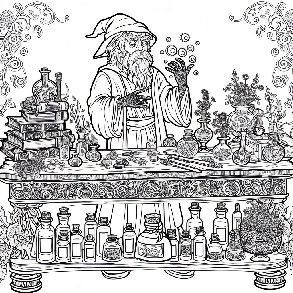 Mago en la Mesa Mágica